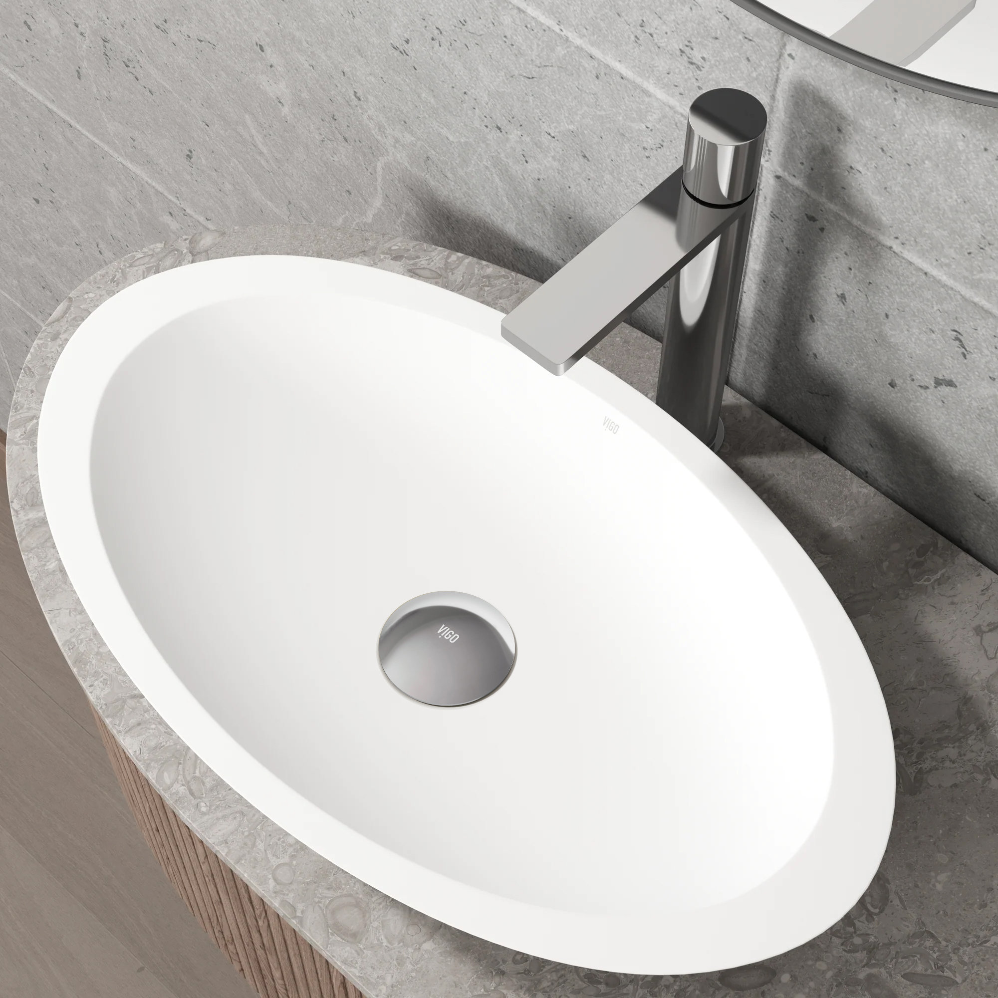 Bathroom Sink Pop-Up Drain With Overflow, Chrome