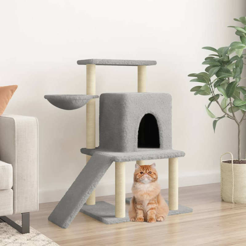 Wellston 96.5cm H Cat Tree, Light Grey