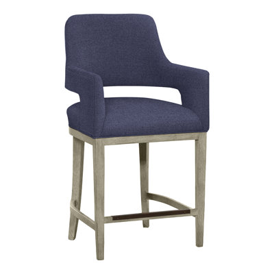 Josie Upholstered Stool with Solid Wood Frame