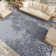 Foundry Select Versatile Diamond Denim Blue Indoor/Outdoor Area Rug