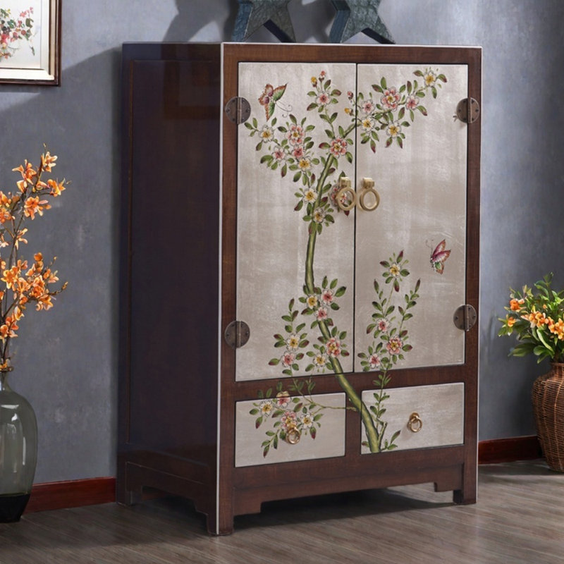 Painted Modern Simple Wooden Accent Cabinets
