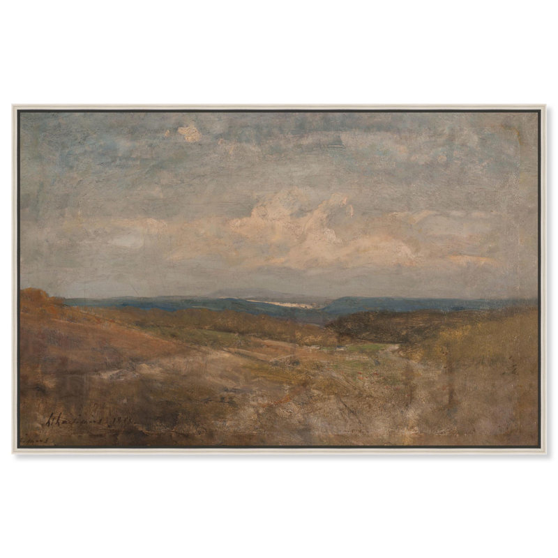 «Hill Hill View View» par Art Remedy, cadre en noyer, 30 x 20, Walnut Frame, H 21 po x l 31 po x P 1,2 po
