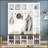 Versatile Wooden Hall Tree with Hooks and Adjustable Shelves for Efficient Entryway Storage-504221792