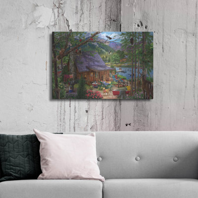 Loon Peak® «Our Summer Place» par Bigelow, illustrations en métal