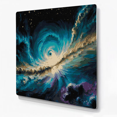 Art mural en métal «Space Cats Eye»