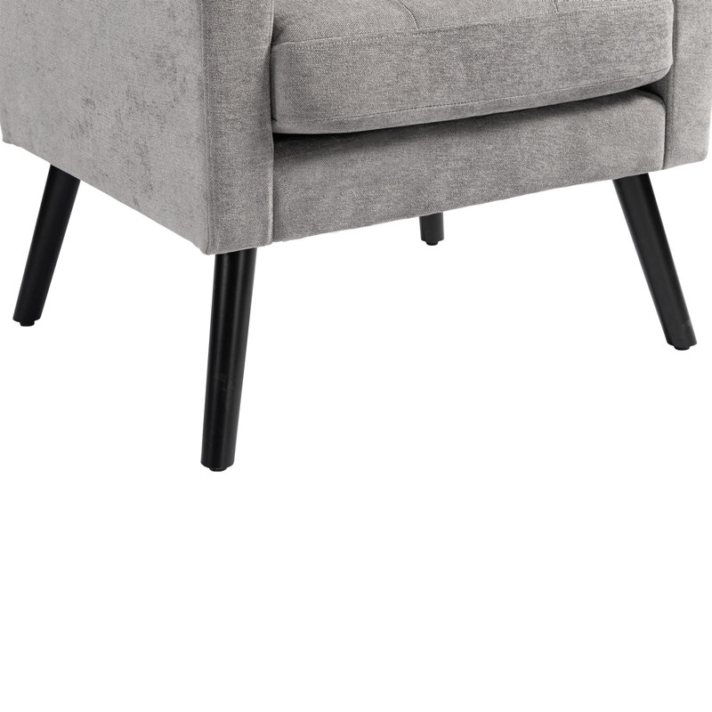 Fauteuil d'appoint Bolanle, Dove Grey Linen