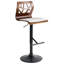 Swivel Upholstered Adjustable Height Counter Stool-186223943-186223939