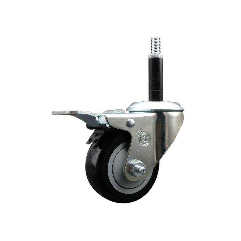 Poly pivot pivotant 3/4 po, Noir
