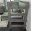 Lit superposé en L en bois massif avec bureau Doyle-813233475-813233484