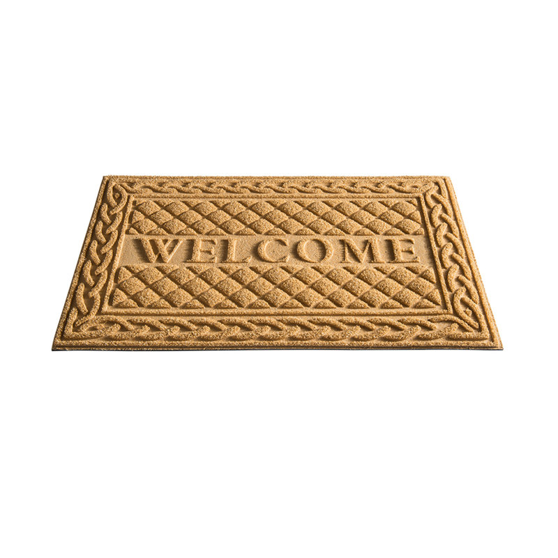 McConnellsburg Non-Slip Welcome Doormat for Entry, 18" x 30", Waterproof, Mat, Beige