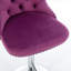 Velours, siège réglable de 25 à 33 pouces de hauteur, base, dossier, mauve, de 2 pour siège de cuisine pivotant, avec dossier,-820576026-820576027