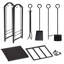 Brigetta Steel Fireplace Tool Set