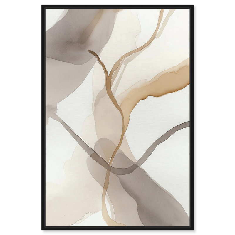 "Delicate Connection I", reproduction d'art sur toile par Bo Remory, cadre noir, 30 x 45, H 46 po x l 31 po, Black Frame