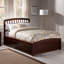 Lit plateforme Bharmal avec pied de lit et tiroirs de rangement assortis-296005909-296005910