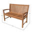 Banc d'extérieur en teck Nelvie-1950614272