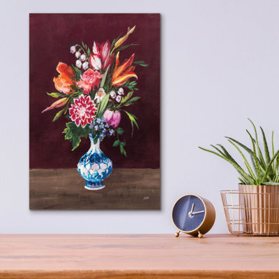 «Masterful 1 Pomegranate» par Julia Purinton, art mural en verre acrylique
