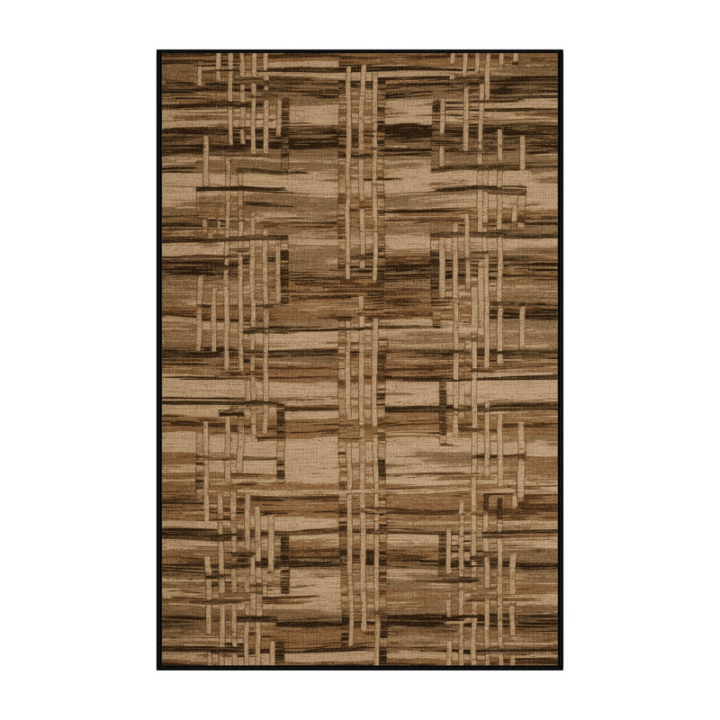 Washable Mat Patterns Hawaiian Area Rug, Rectangle 5' x 8'