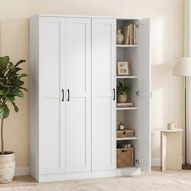 59 cm W Highboard, White