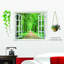 3D Green View Floral Wall Sticker