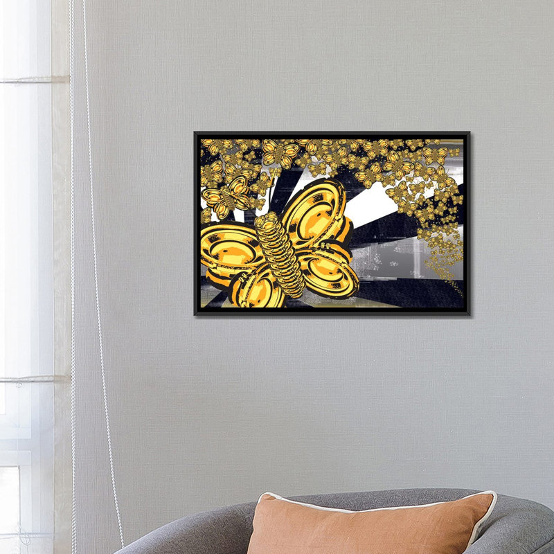 «Sound of Silence I», impression sur toile, H 18 po x l 26 po x P 1,5 po, Toile avec cadre noir, Pas de tapis