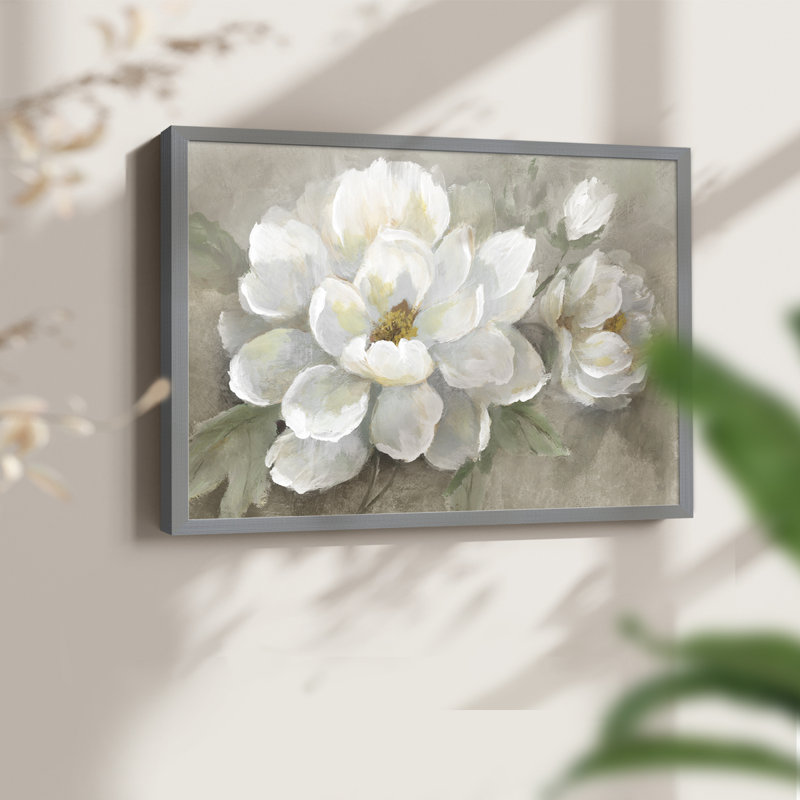 «White Delight», reproduction encadrée, H 8 po x l 10 po, Gris