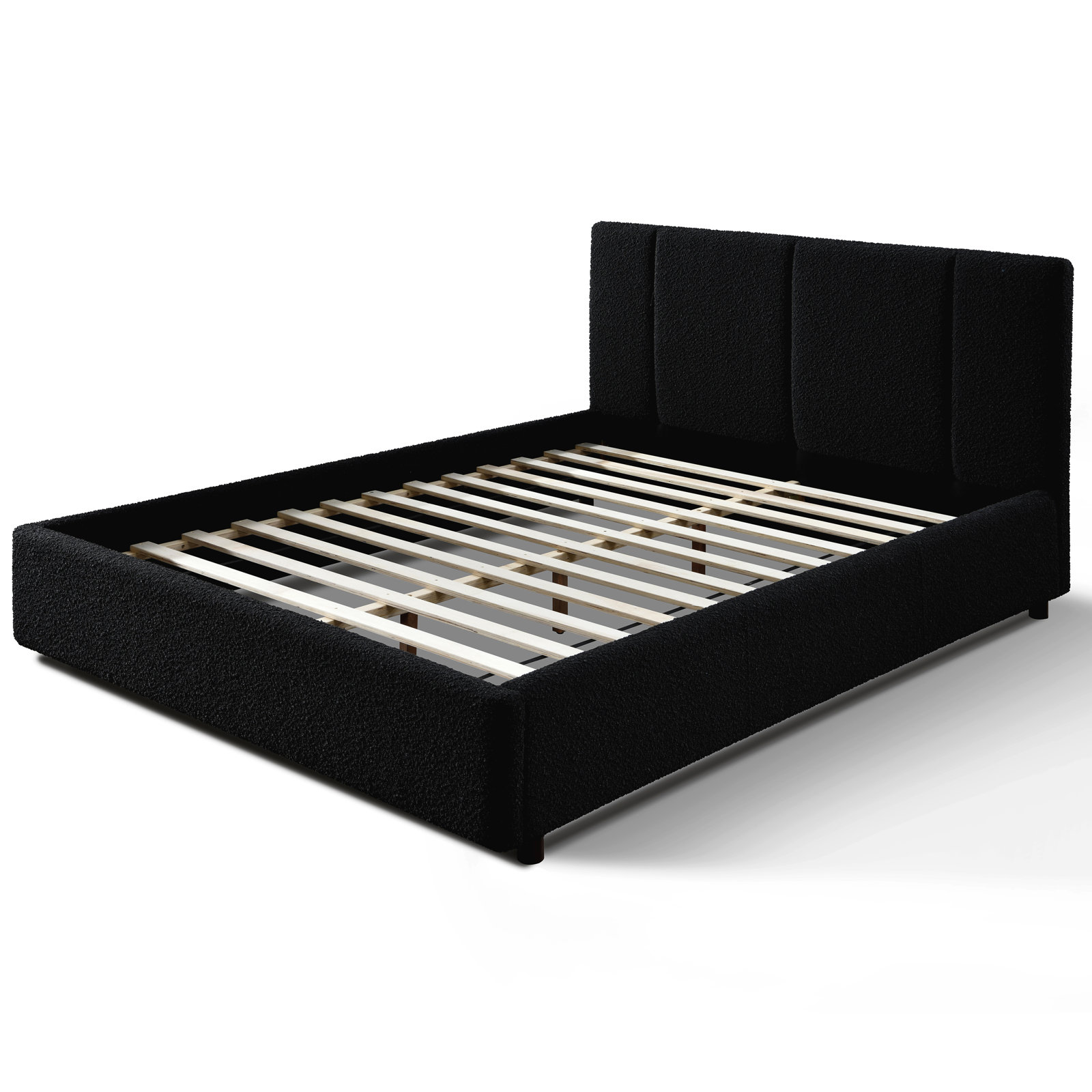Ruthie Upholstered Bed, Queen, Black
