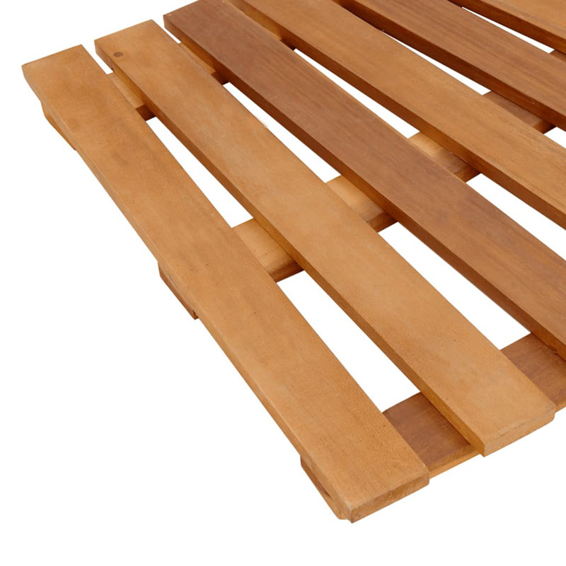 Contour de spa vidaXL en poly rotin noir et bois d'acacia massif