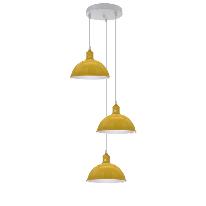 3 - Light Cluster Pendant, No, No, Yellow