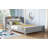 Marquece Wood Bed with Bookcase Headboard and LED Motion Sensor Light-115684234-115684237