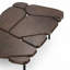 Table basse luxueuse de couleur noyer rétro-123999577