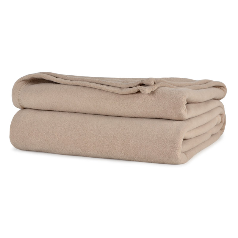 Couverture polaire Bml Collection, Beige, Très grand