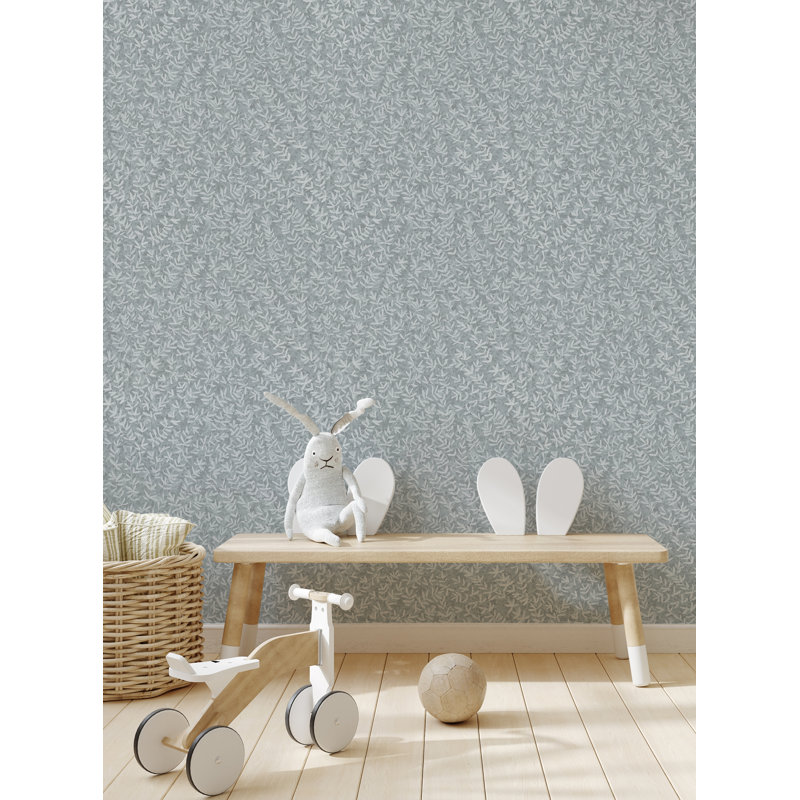 Valdemaro Peel & Stick Floral Panel, 2' W x 18' H, Blue