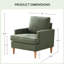 Ensemble de 2 fauteuils avec pieds en bois massif-2028920016