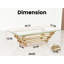 Table basse moderne de 55 po avec verre transparent, base en acier inoxydable doré, esthétique industrielle, construction, rectangle facile à assembler, plateau en verre, acier, caractère et fonctionnalité