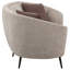 Causeuse beige rembourrée