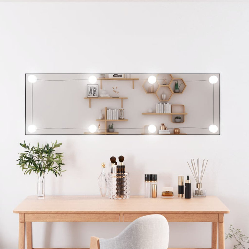 Lashaundria Flat Wall Mirror, 100cm H x 30cm W