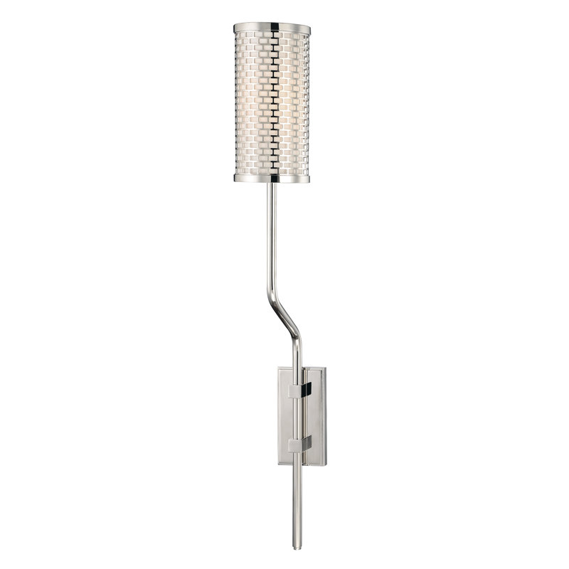 Applique murale 1 lumière Carswell, Nickel poli