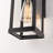 Olar Classic Outdoor Wall Sconce 1 Light Rectangular Metal Frame and Glass Shade Warterproof-2012777964-1959659232