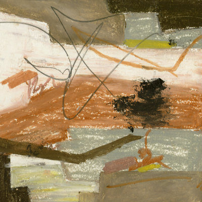 Desert Layered Abstraction I by Melissa Wang - Wrapped Canvas Print