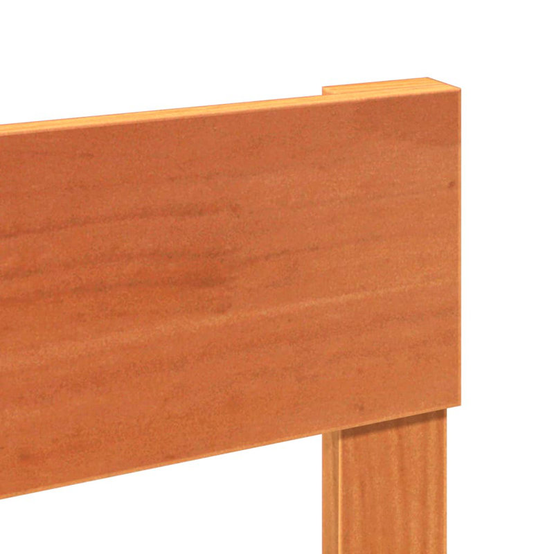 Bed, European Double (140 x 200 cm), Wax Brown