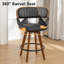 Shontina 20.47" W Faux Leather Swivel Stools-442467281-455001312