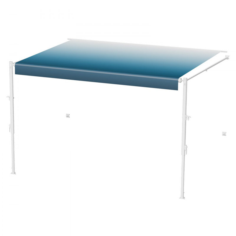 15' RV Replacement Awning Manual Trailer Awning for Most DC12V RVs, 67" H x 184.2" W x 94.5" D