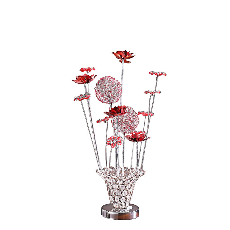 Aluminum Wire Bud Flower Bud Table Lamp