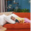 Oreiller de lit en microfibre blanc Byrine-1993655126