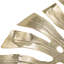 Décoration murale 24,8 x 17,3 x 2 po feuille d'or en aluminium - œuvre d'art moderne