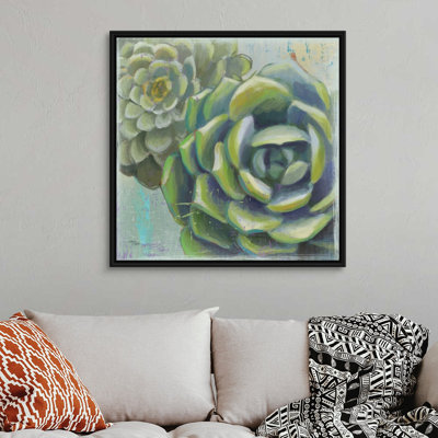 Succulents II, art mural sur toile