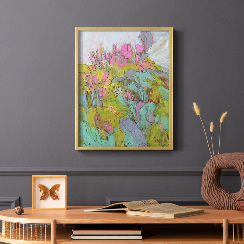 «Rise and Bloom», reproduction encadrée - bois massif, H 14 po x l 11 po x P 0,75 po