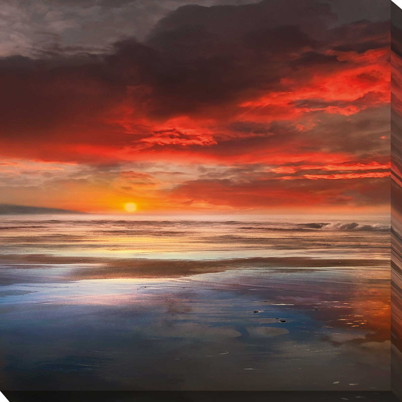«Avant la lune», reproduction, Toile tendue, H 18 po x l 30 po x P 1 po