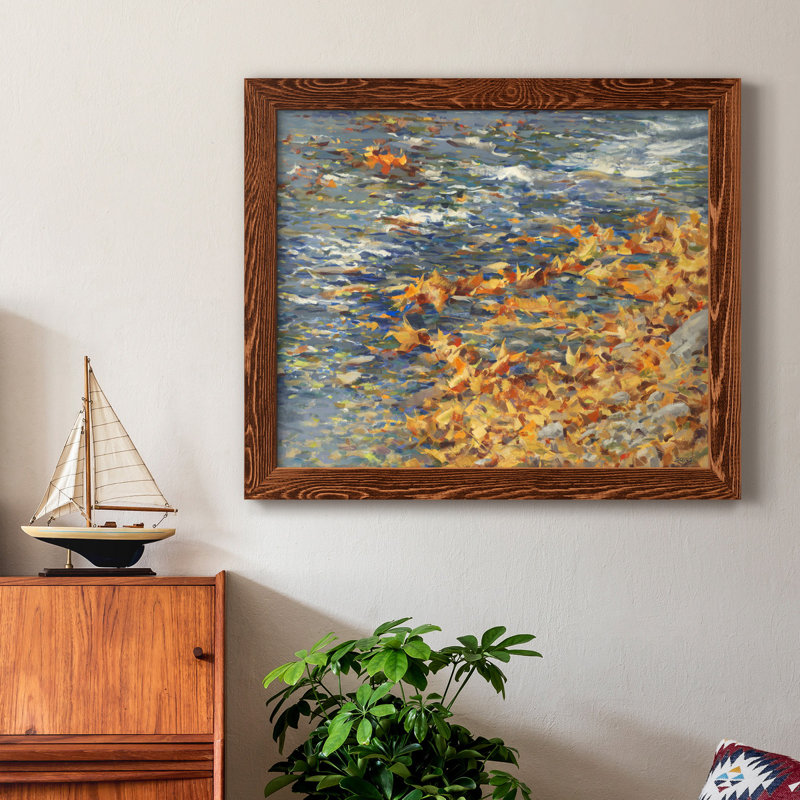 Autumn Creek - Reproduction d'art sur toile encadrée, H 24 po x l 18 po x P 1,5 po, Érable