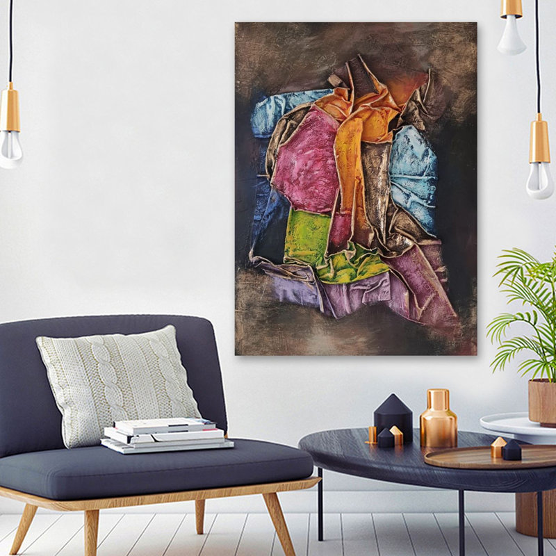 Peinture à l'huile décorative, H 19,69 po x l 27,56 po x P 1 po